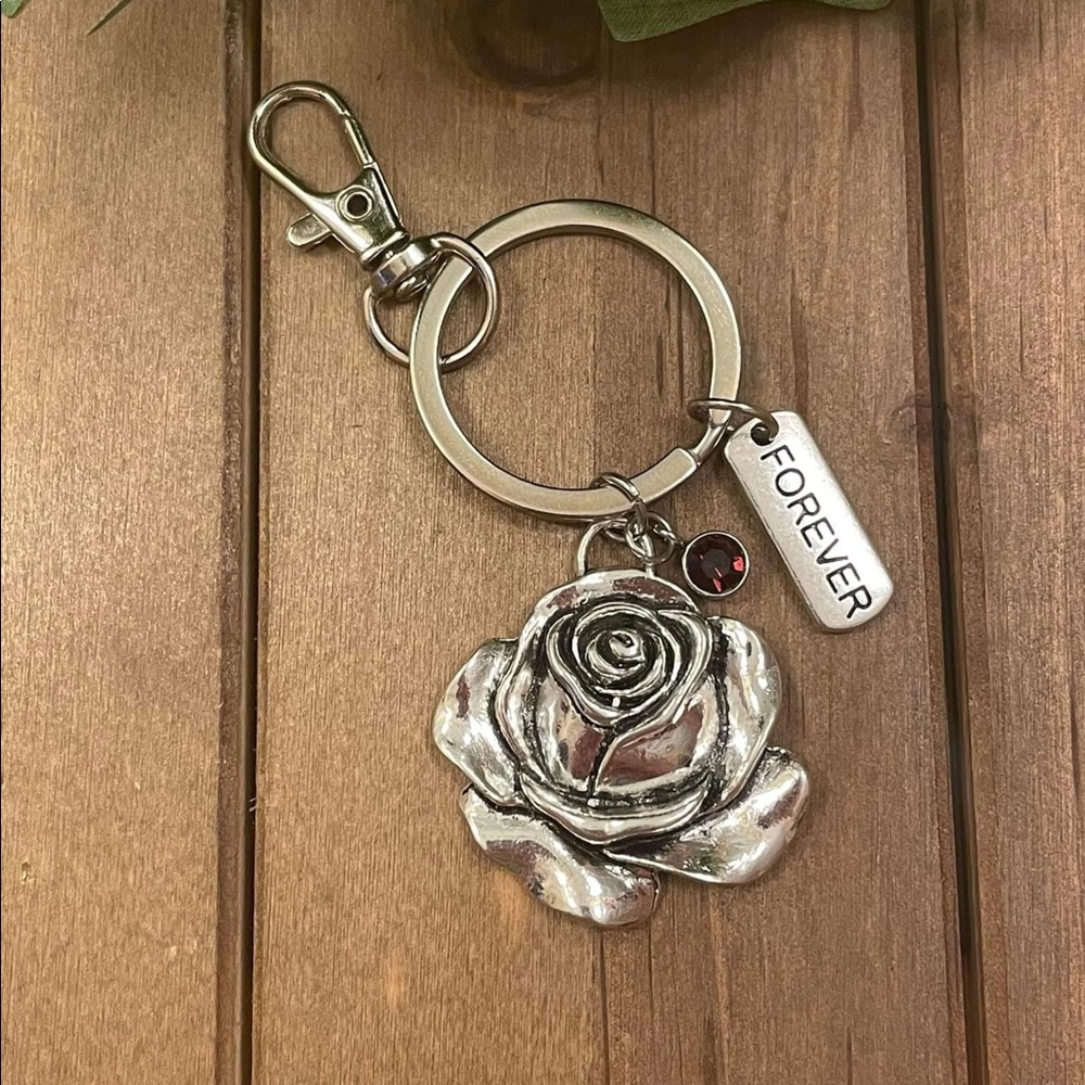 Rose Purse Charm Keychain